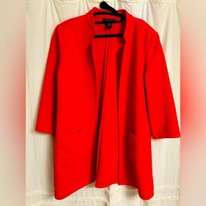 Beautiful red 3/4 jacket.